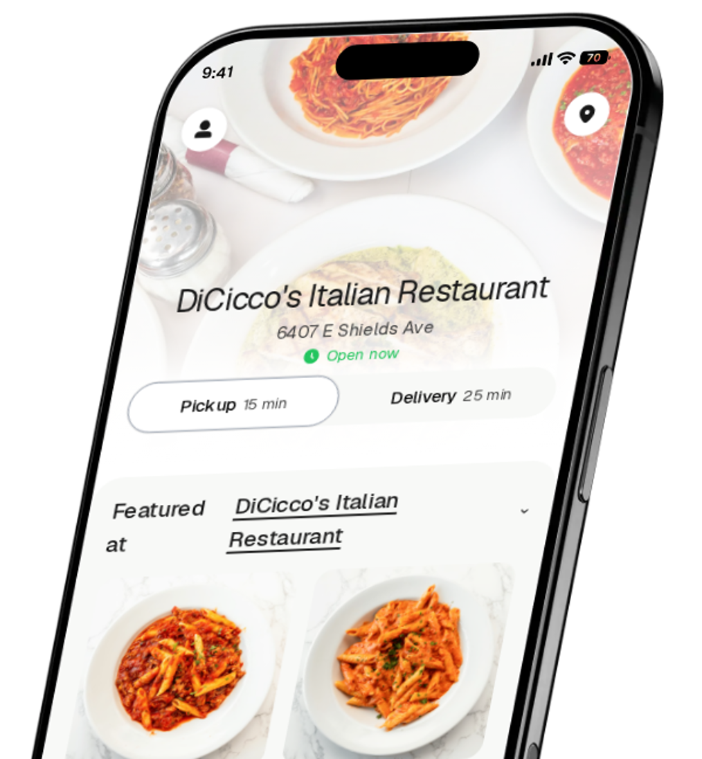 DiCicco's Italian Restaurant app preview