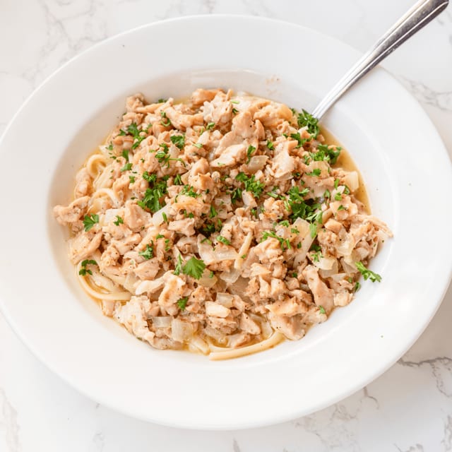 Luisa's Linguini with Clam Sauce.