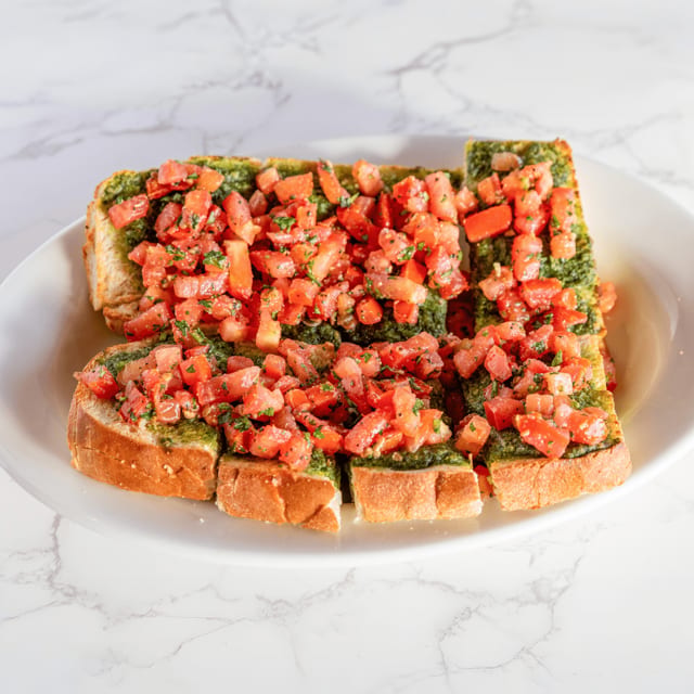 Pesto Bruschetta.