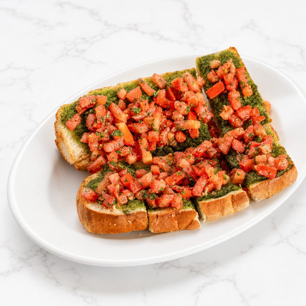Pesto Bruschetta.