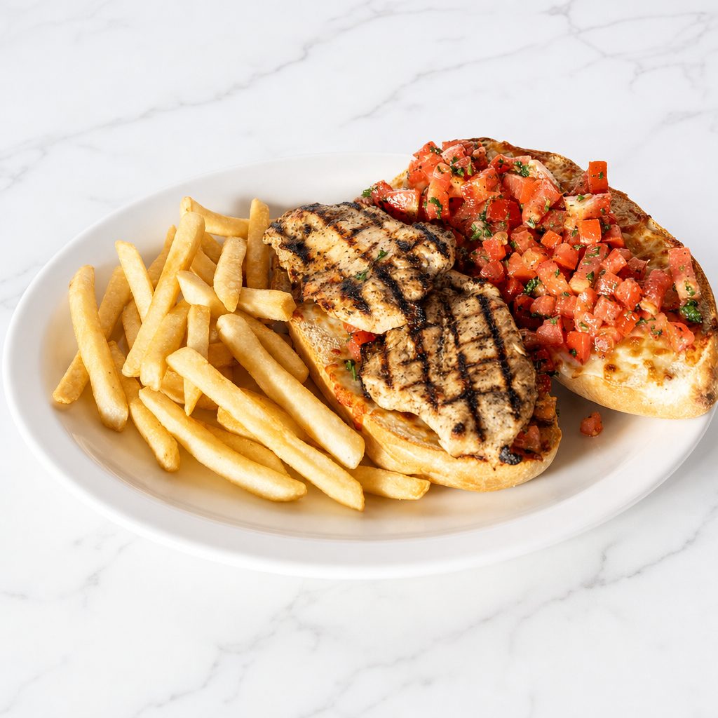 Bruschetta Chicken Sandwich.