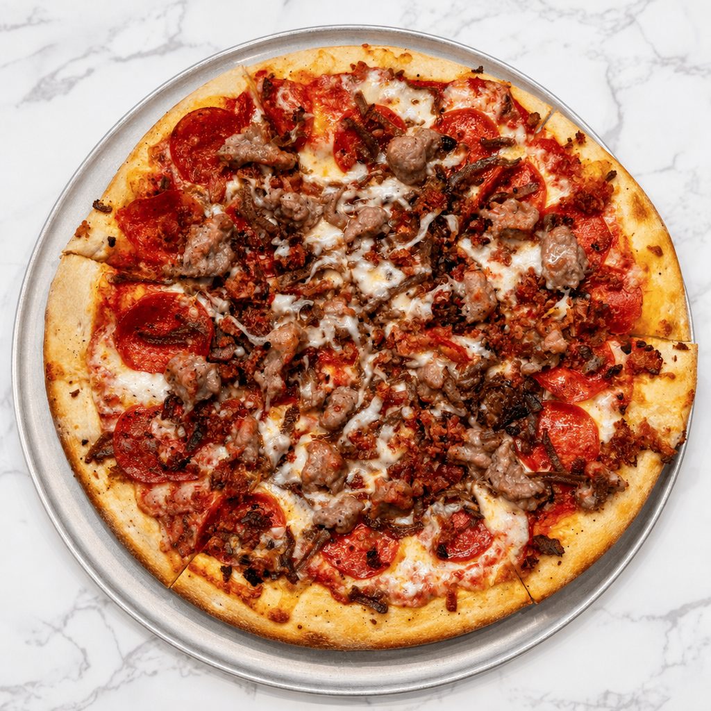 Large Maximus Special Pizza.