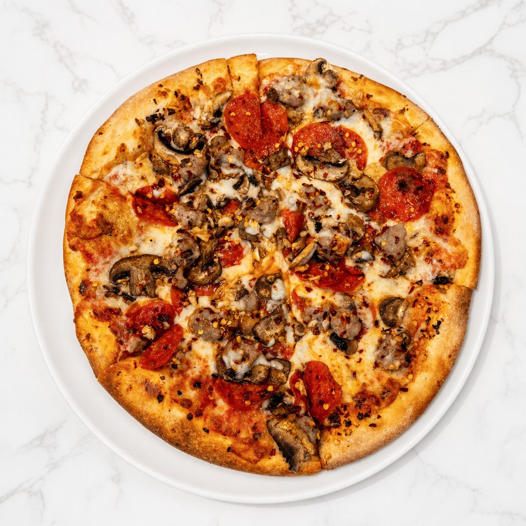 Small Babo's Special Pizza.