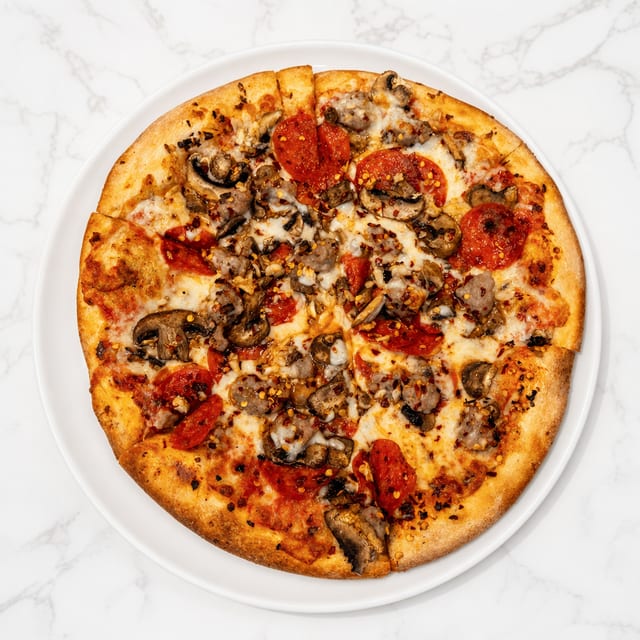 Small Babo's Special Pizza.