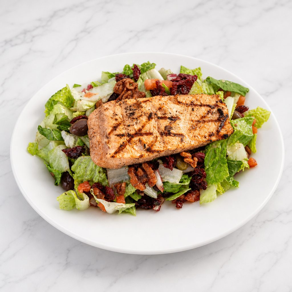 Grilled Salmon Salad.