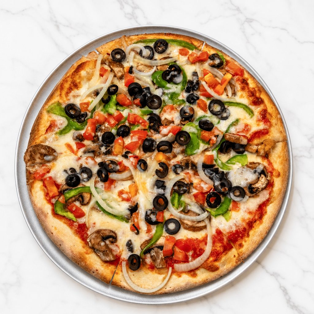 Large Vegetarian Special Pizza.