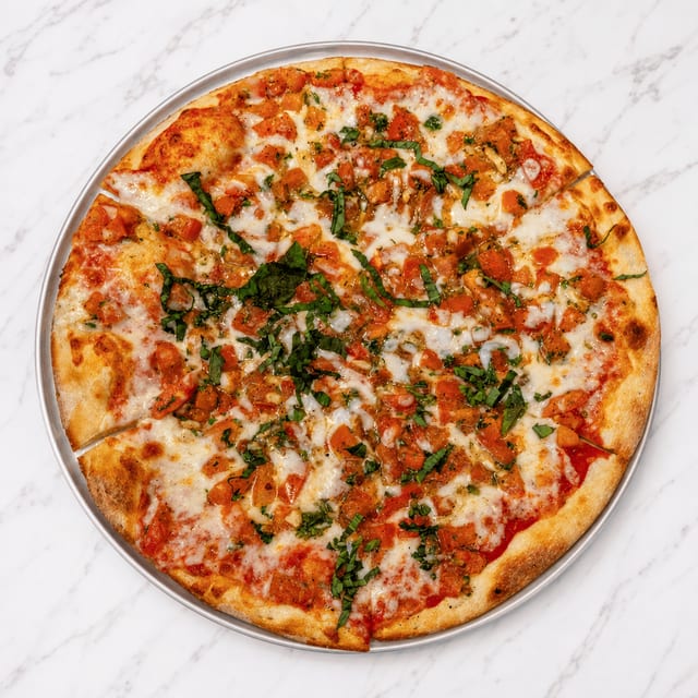 Giant Margherita Special Pizza.