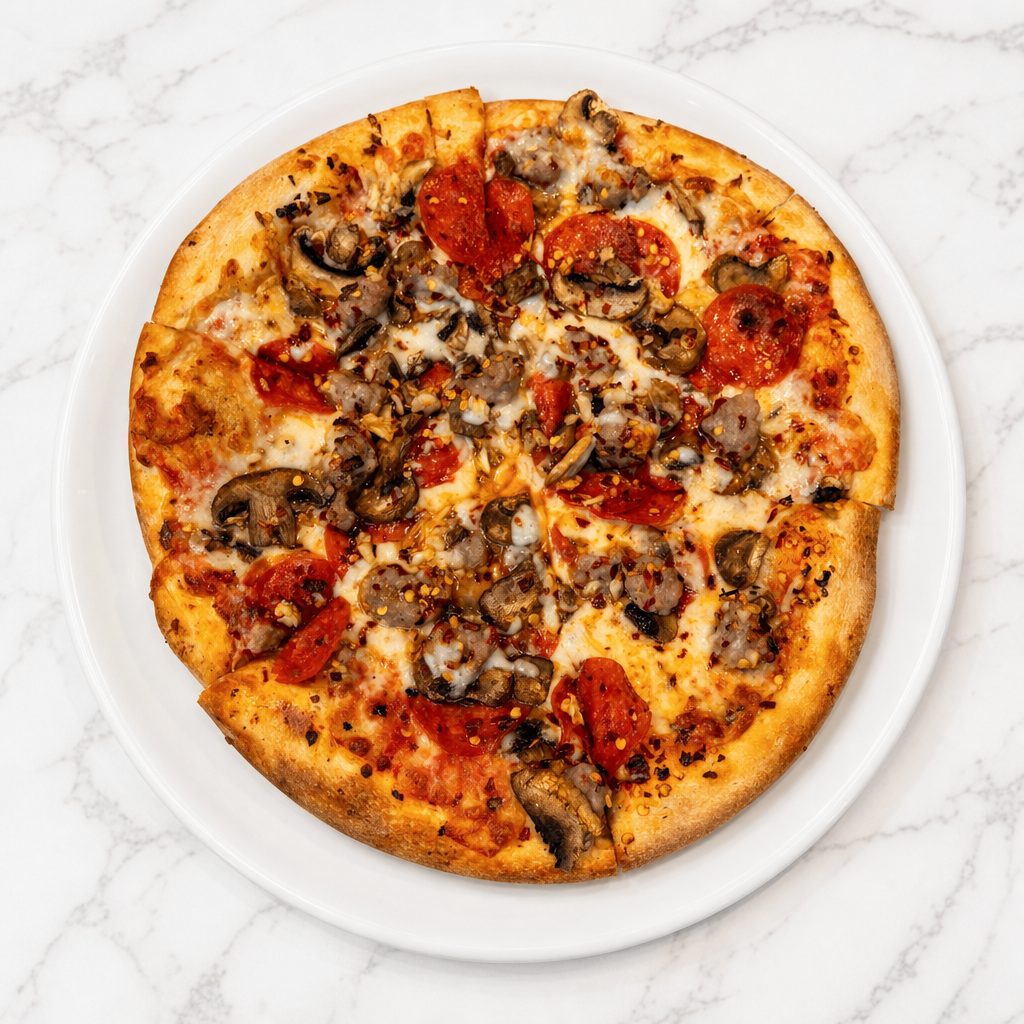 Giant Babo's Special Pizza.