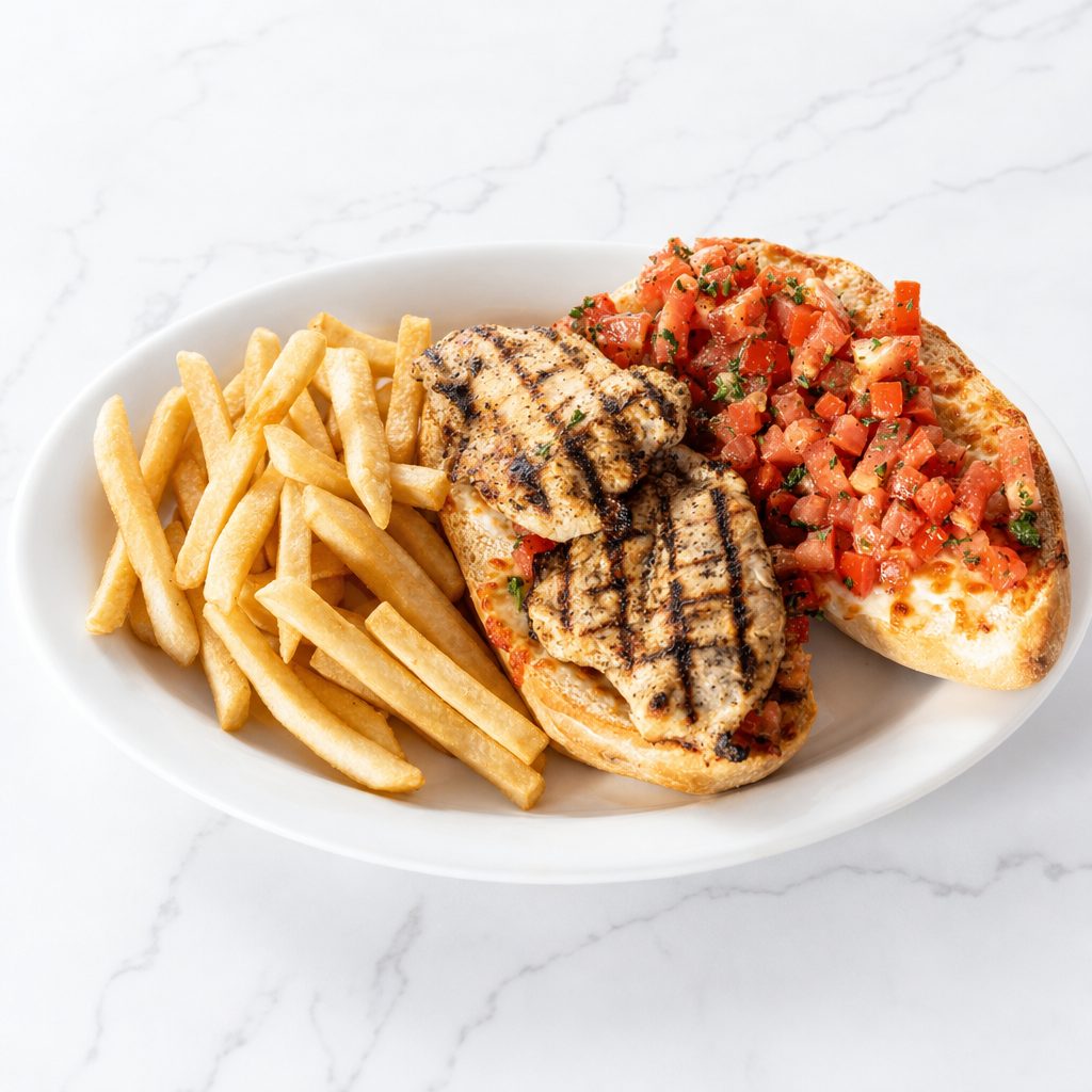 Bruschetta Chicken Sandwich.