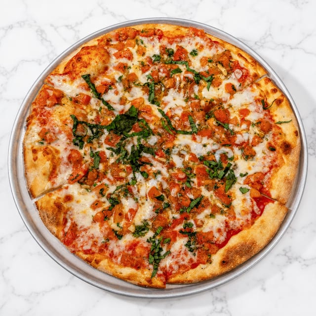 Giant Margherita Special Pizza.