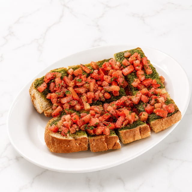 Pesto Bruschetta.