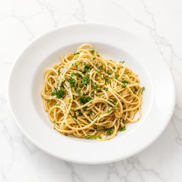 Spaghetti w/Garlic Oil.