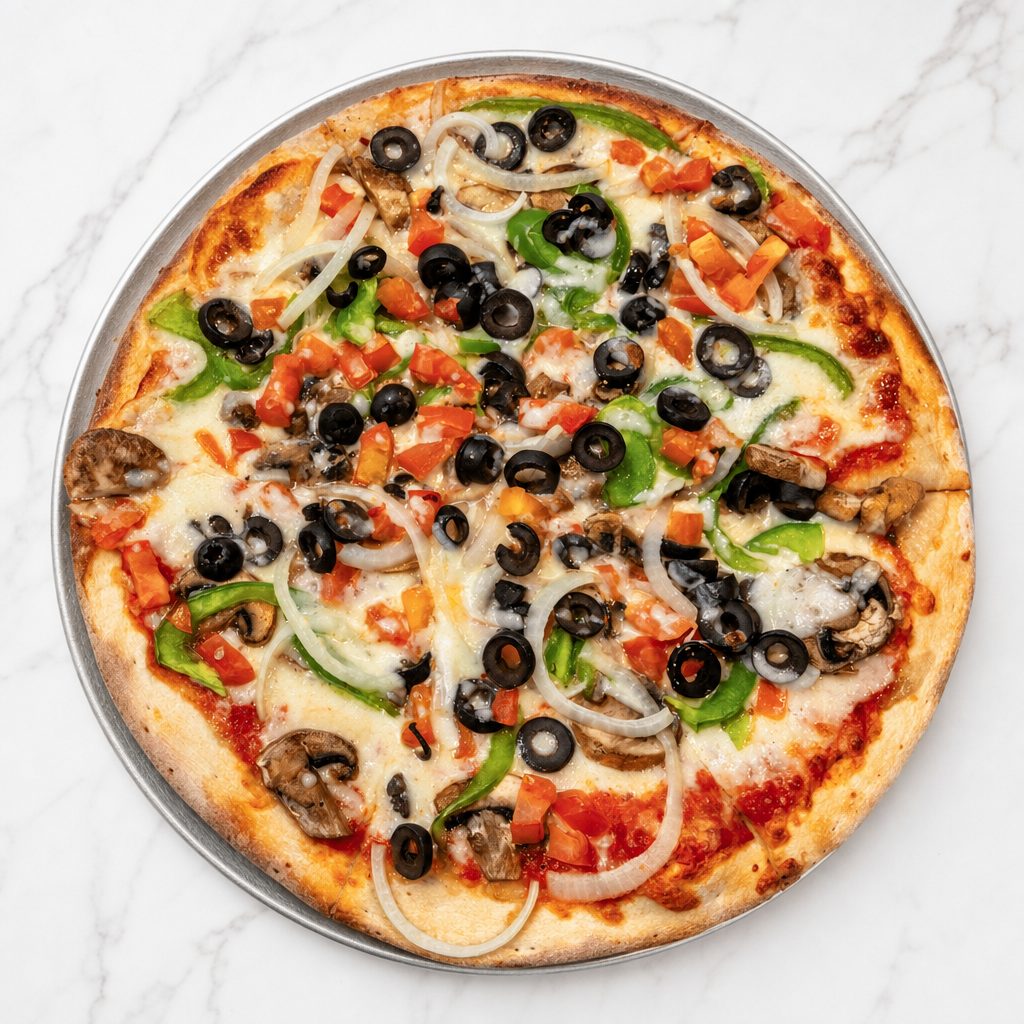 Giant Vegetarian Special Pizza.