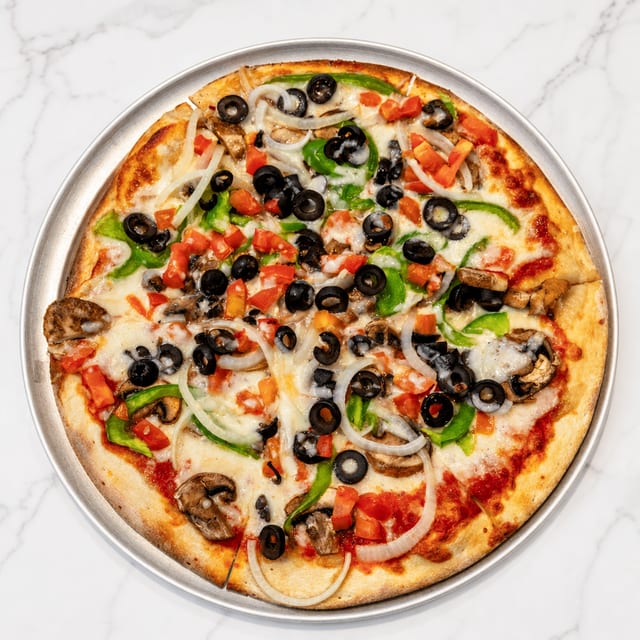 Small Vegetarian Special Pizza.