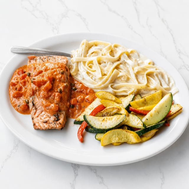Grilled Salmon Dinner.
