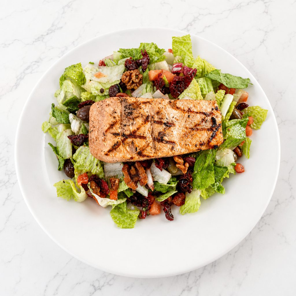 Grilled Salmon Salad.