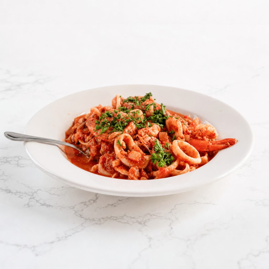 Kelly's Seafood Pasta.