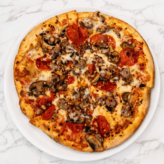 Small Babo's Special Pizza.