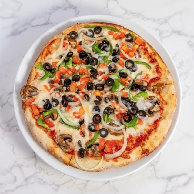 Giant Vegetarian Special Pizza.