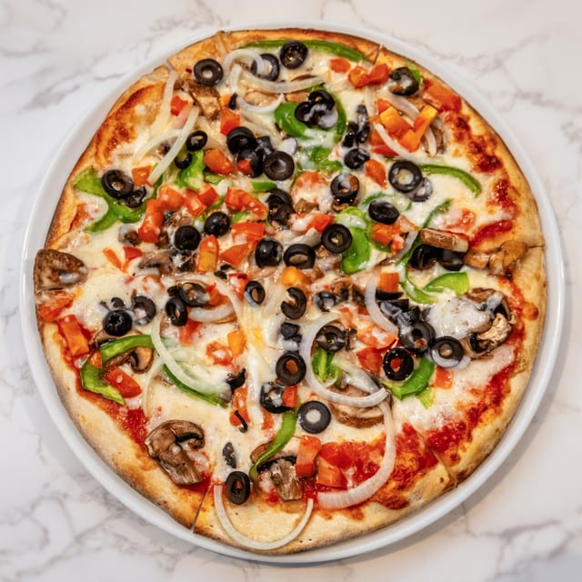 Small Vegetarian Special Pizza.