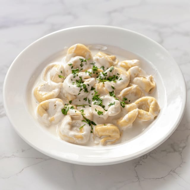 Tortellini Alfredo.