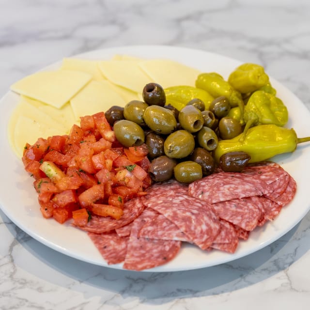 Salami and Cheese Plate.