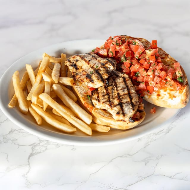 Bruschetta Chicken Sandwich.