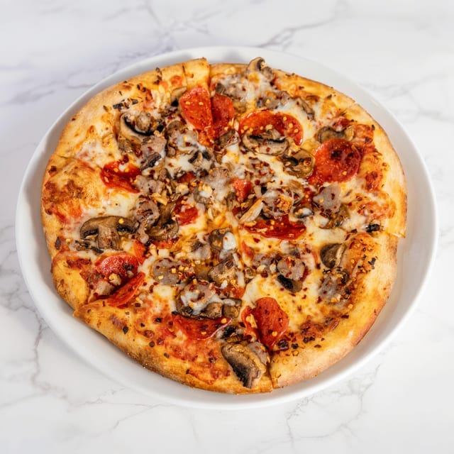 Small Babo's Special Pizza.