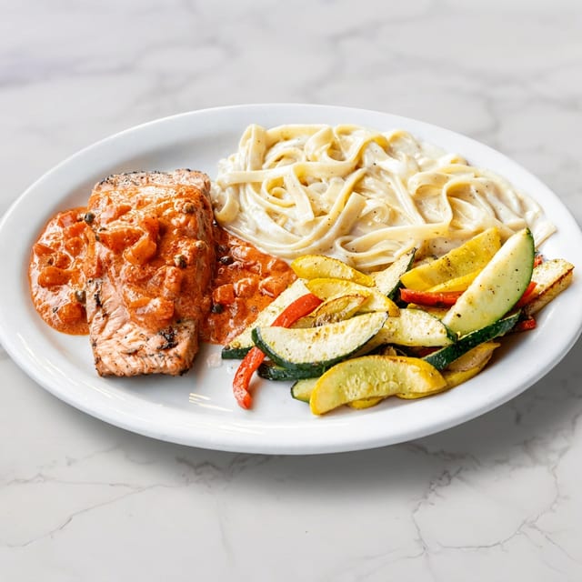 Grilled Salmon Dinner.
