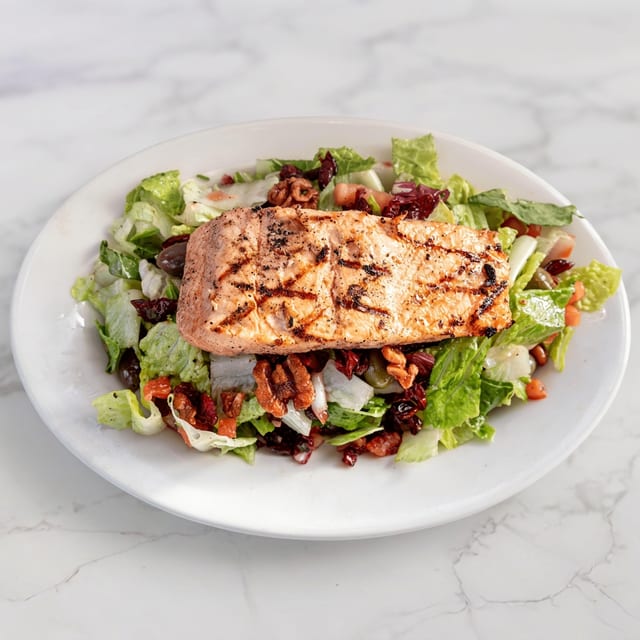 Grilled Salmon Salad.