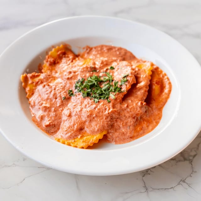 Shrimp and Lobster Ravioli.