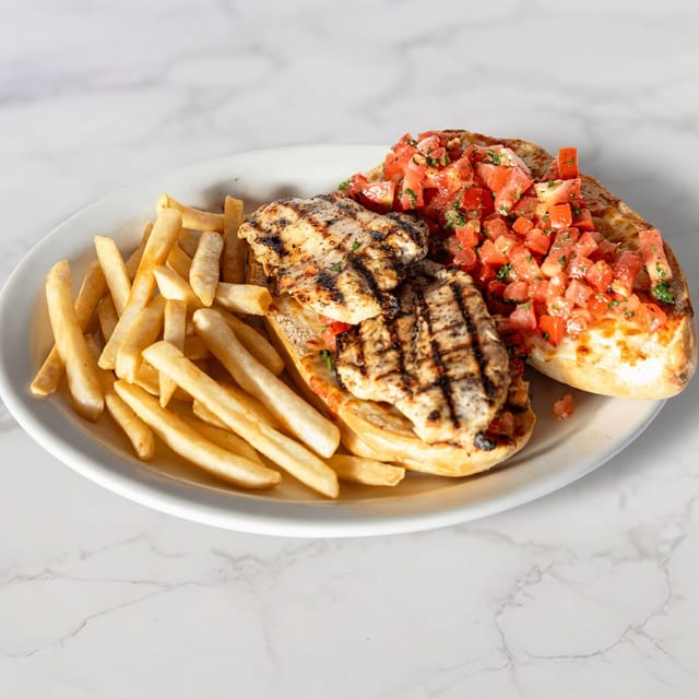 Bruschetta Chicken Sandwich.