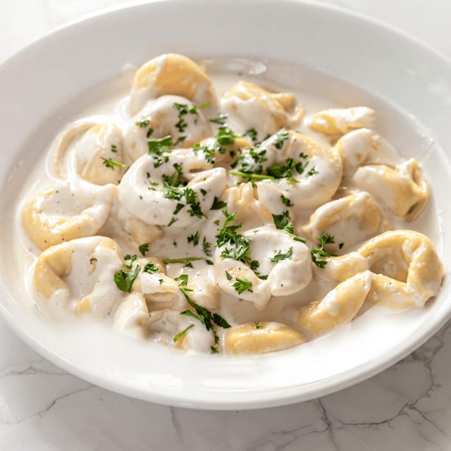 Tortellini Alfredo.