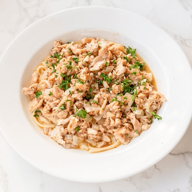 Luisa's Linguini with Clam Sauce.