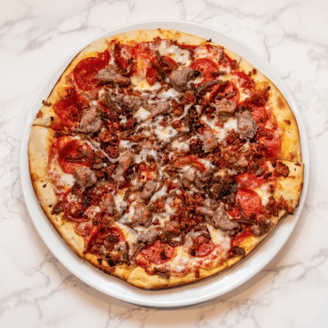 Large Maximus Special Pizza.