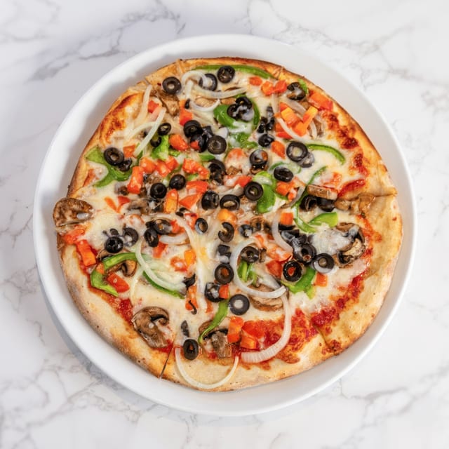 Small Vegetarian Special Pizza.