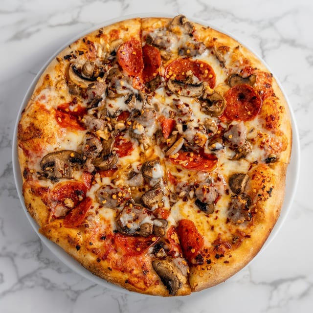 Large Babo's Special Pizza.