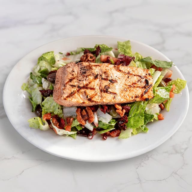 Grilled Salmon Salad.