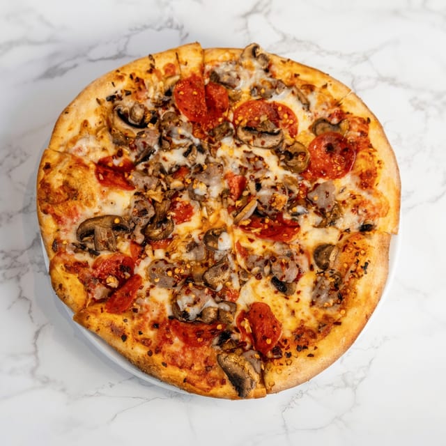 Small Babo's Special Pizza.