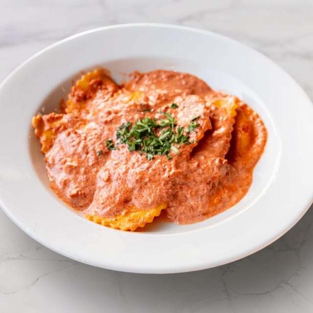 Shrimp and Lobster Ravioli.